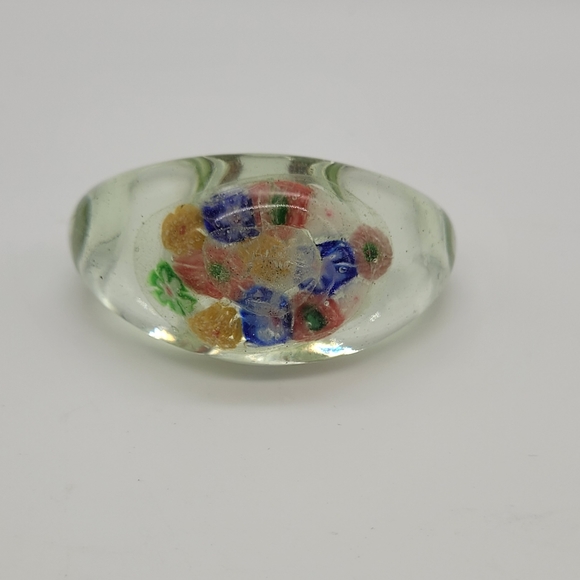 Vintage 1930s Chinese Millefiori Glass Brush Chopstick Holder Paperweight - Picture 3 of 6